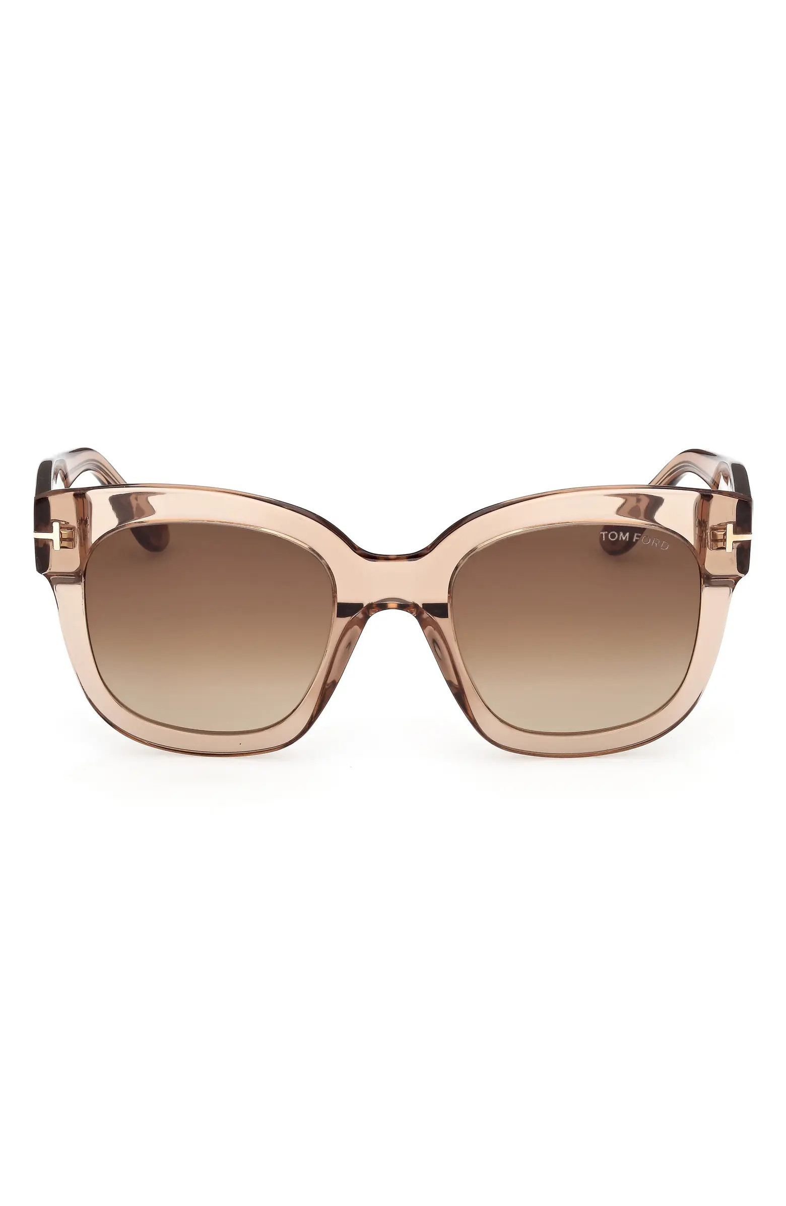 Beatrix 52mm Gradient Geometric Sunglasses | Nordstrom