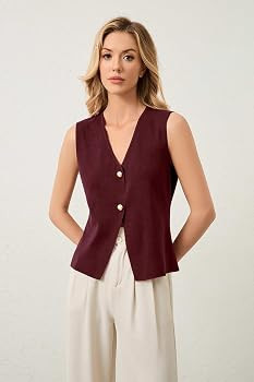 Sweater Vest for Women Button Down Open Front Knit Tank Tops Sleeveless V Neck Cardigan Casual Kn... | Amazon (US)