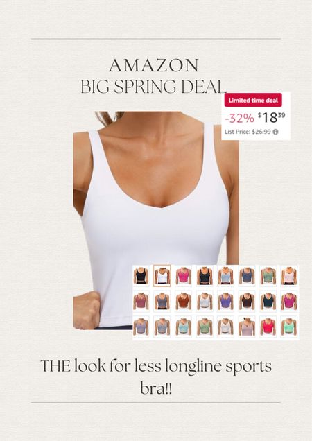 Lululemon look for less longline sports bra
Amazon big spring deal


#LTKstyletip #LTKfindsunder50 #LTKsalealert