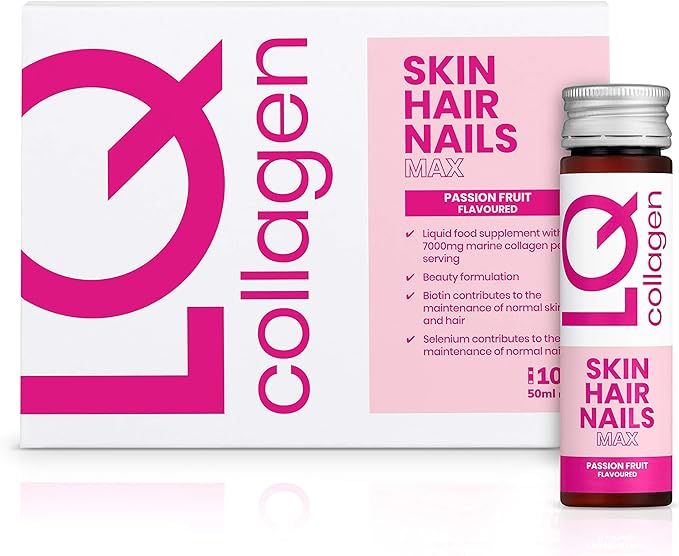 LQ Collagen Supplements for Women, Skin Hair Nails Max, Marine Collagen Liquid, 7000mg, Hyaluroni... | Amazon (UK)