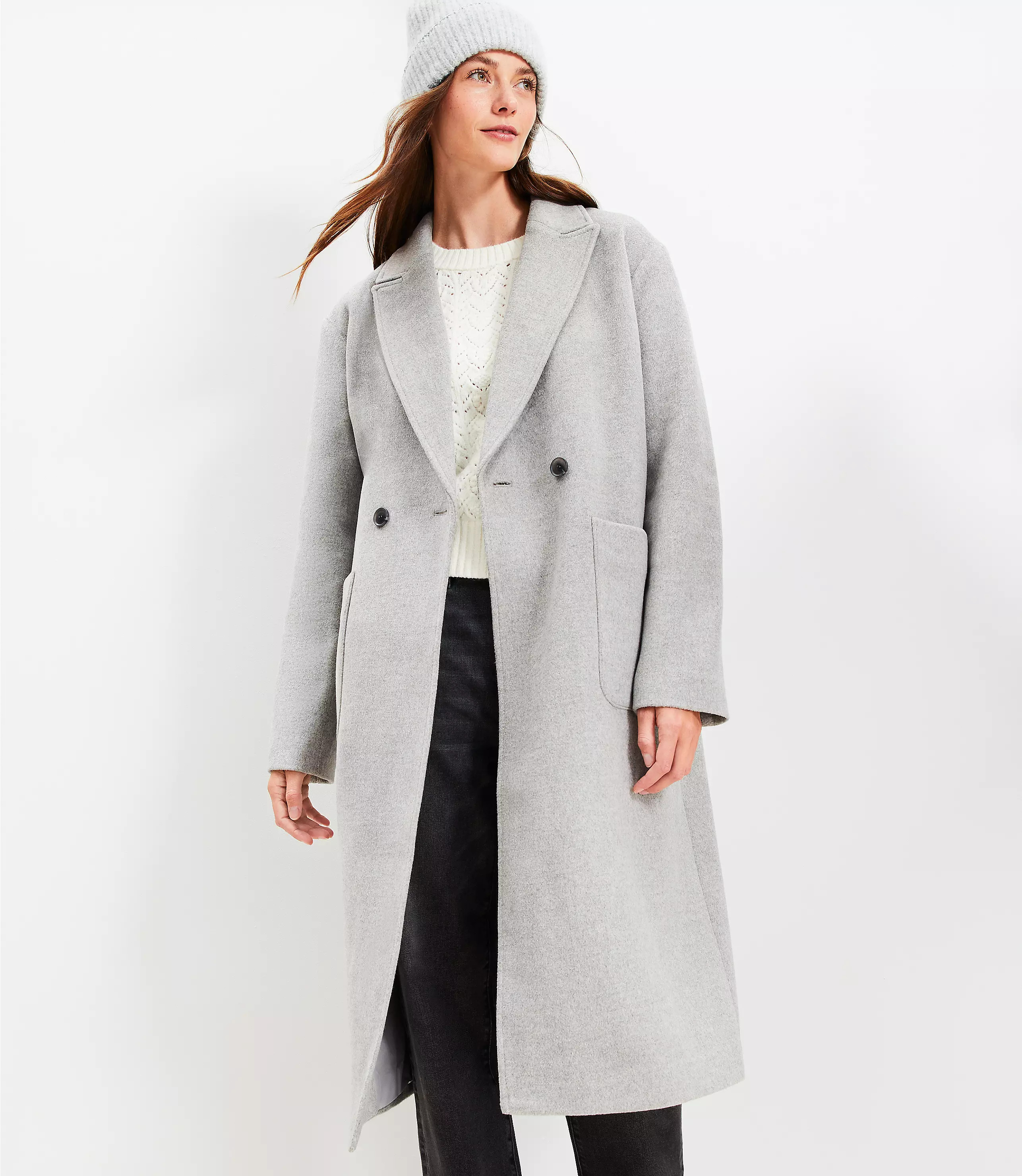 Twill Patch Pocket Coat | LOFT
