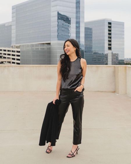 {#ltksale} the only pair of (vegan) leather pants i need/own on sale for $55 — high waisted, washable, with real pockets, and avail in multiple lengths (x-short, short, regular, and long). runs small IMO so size up. wearing size 27 short here! #styletip: pair it w a sequin top for a fun textured holiday look 👌 // shop this post via link in bio ✌️ {12.12.23}


🙏 thank you for shopping my links!
📷: @janeyunphoto 

.
.
.
.
.
.
#texasblogger #austinblogger #atxblogger #personalstyle #igstyle #flashesofdelight #ootdshare #ootd #wiw #lookbook #fashiondaily #styleinspo #petitestyle #asianblogger #fashiongram #instastyle #liketkit #injcrew #leatherpants #veganleather #straightleatherpants #abercrombie #sequintop

#LTKstyletip #LTKSeasonal #LTKsalealert