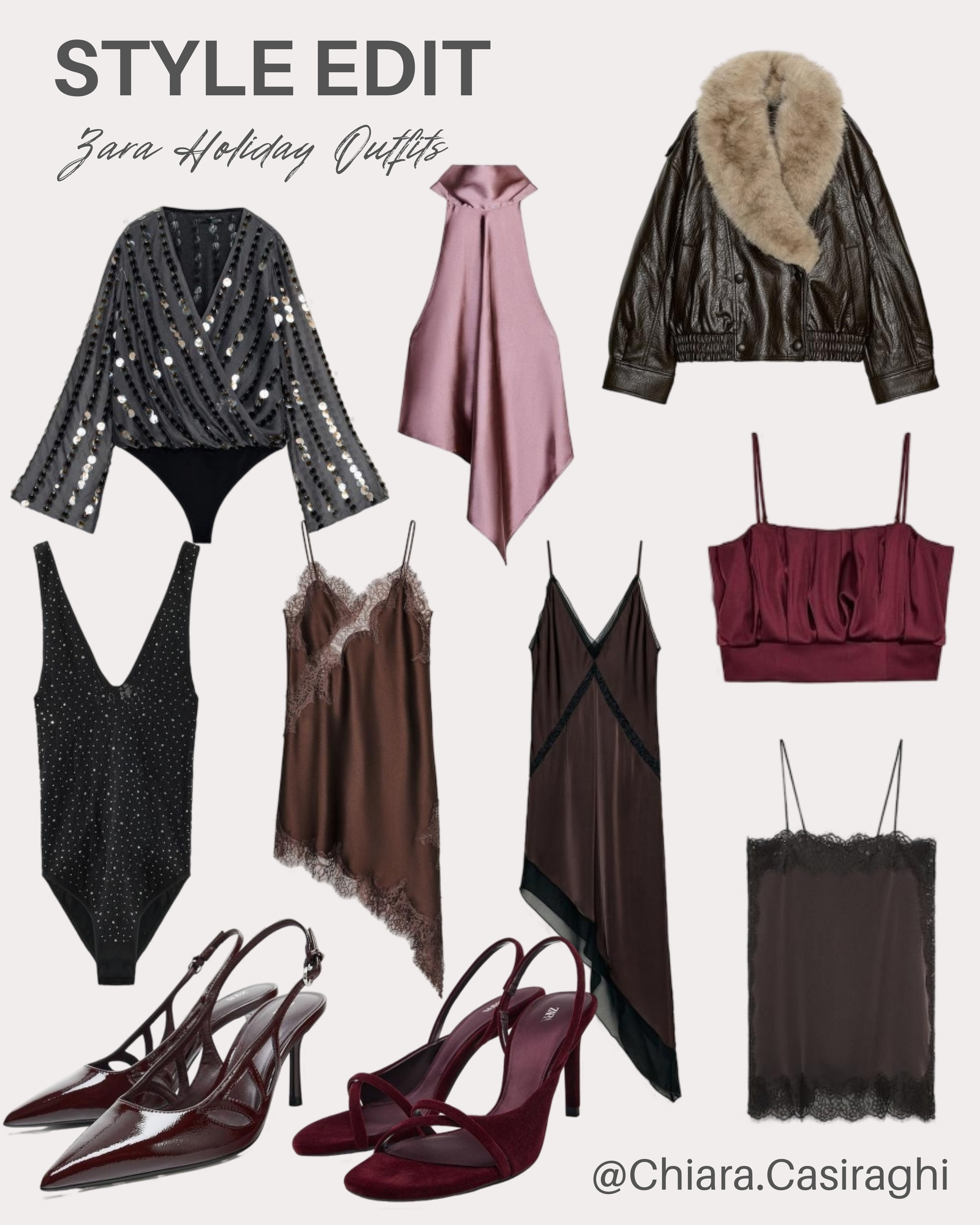 Zara haul alert! I've found the absolute best Zara holiday outfits for your parties, dinners, and festive gatherings! Think sequins, velvet, and perfect tailored pieces. Everything is linked! Tap to shop these must-have holiday looks before they sell out! #ZaraHaul #HolidayOutfits #ZaraStyle #PartyFashion #FestiveLooks #OOTN #ShopTheLook #LTKFashion 

 #LTKHoliday #LTKdayinmylife #LTKootd