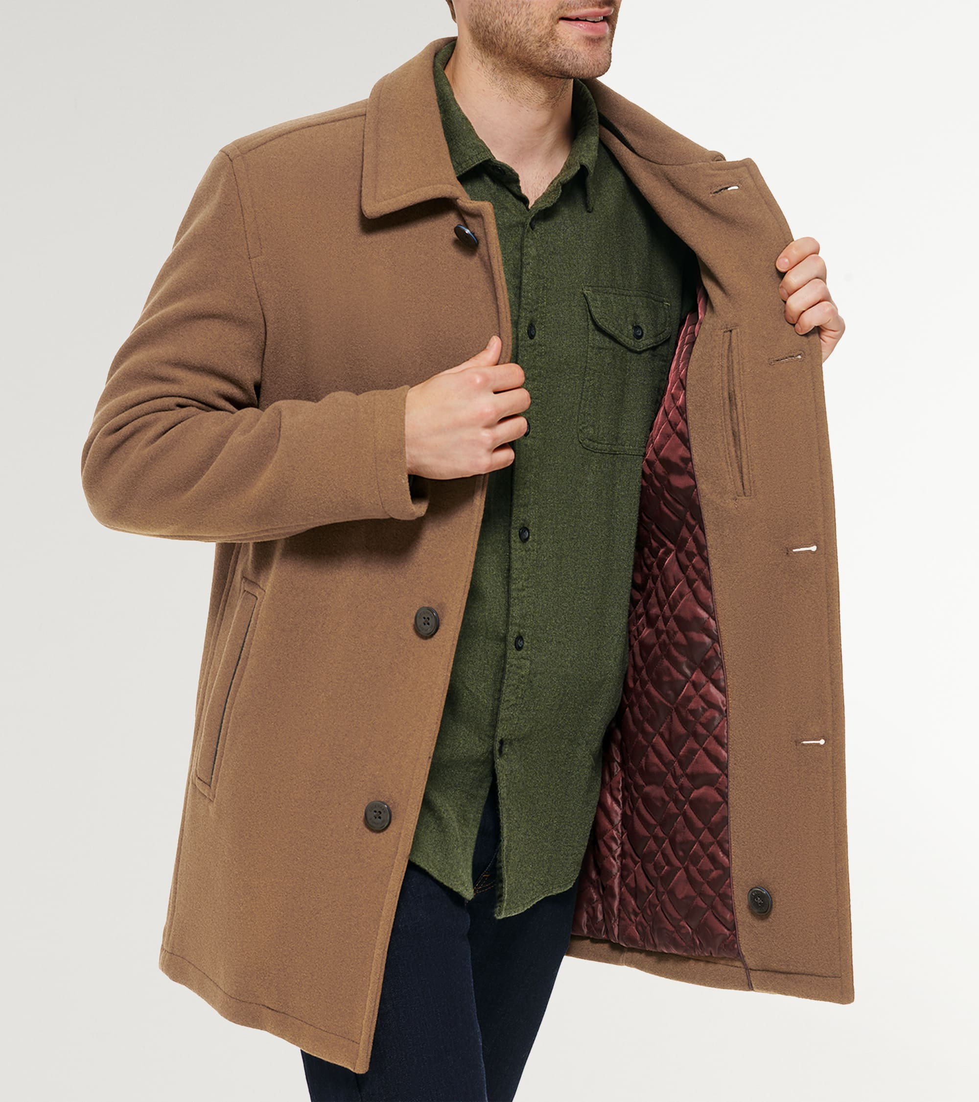 Men's Wool-Blend Car Coat | Cole Haan (US)