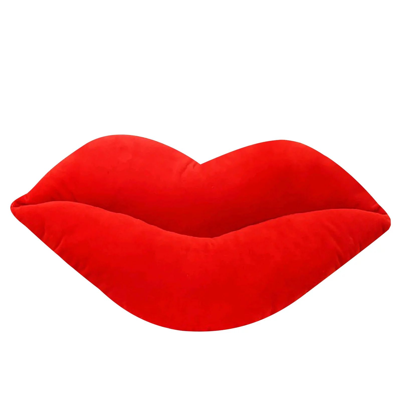 Pompotops Decorative Pillows Lips Plush Toys Erogenous Red Lips Pillow Valentine's Day Gift Red | Walmart (US)