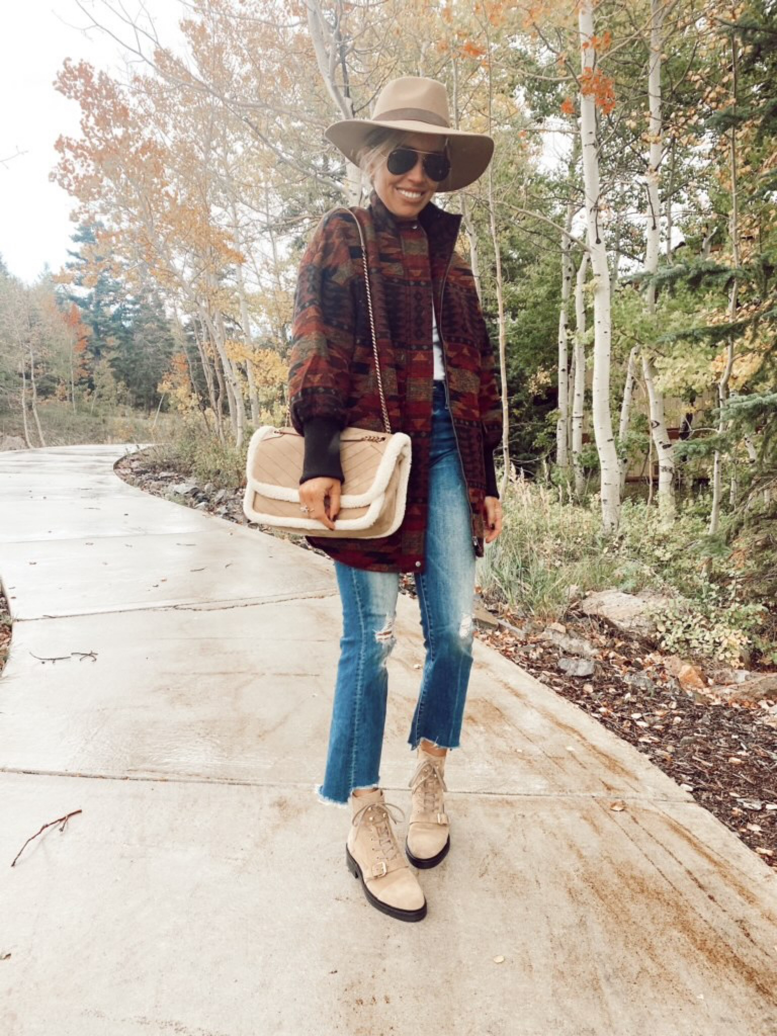 Western trend fall outfit 
Shirt jacket back in stock & under $100
I’m wearing a S 

#LTKSeasonal #LTKstyletip #LTKunder100