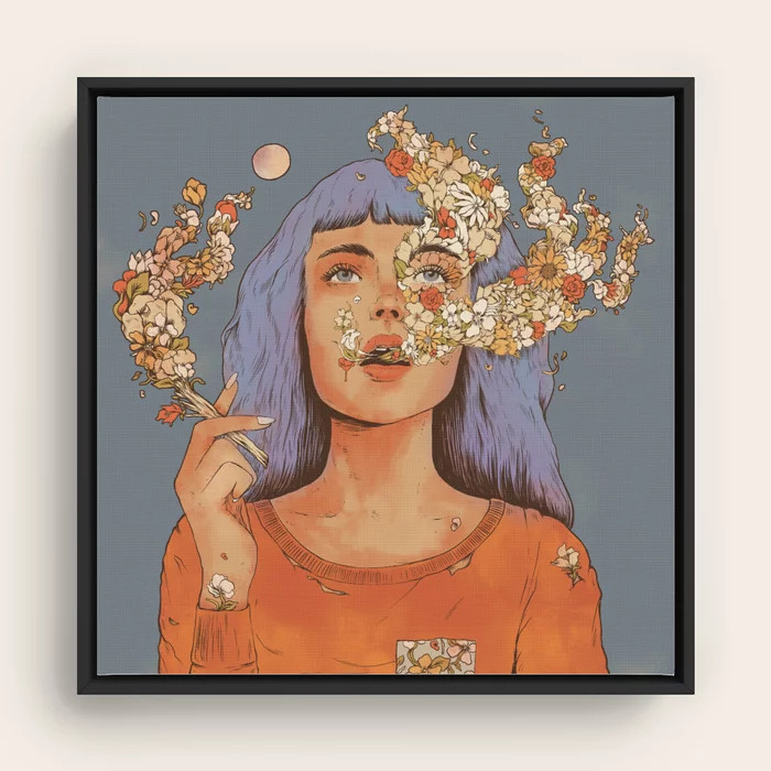High On Life Framed Canvas | Society6
