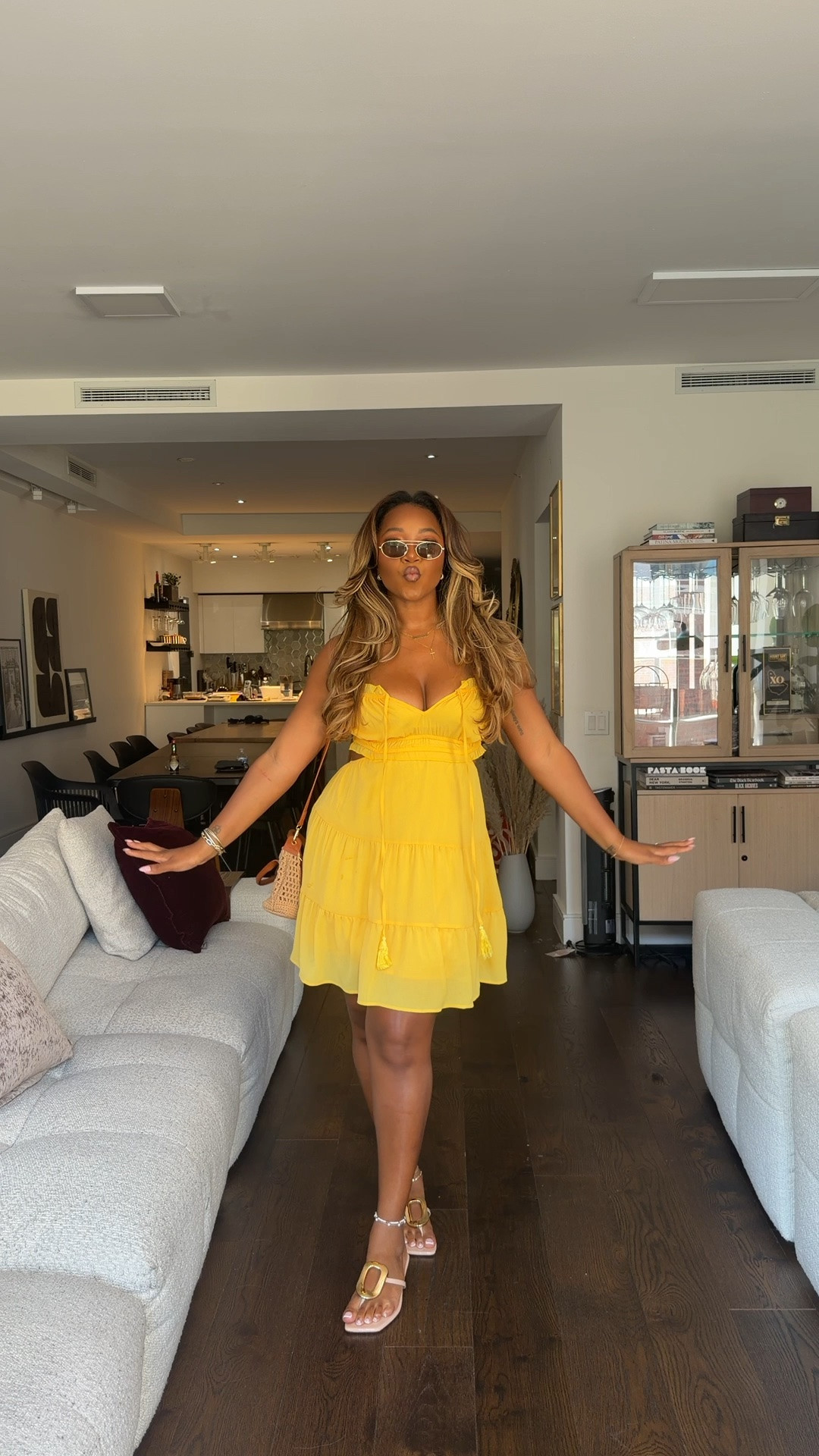 Wearing a medium dress!!!