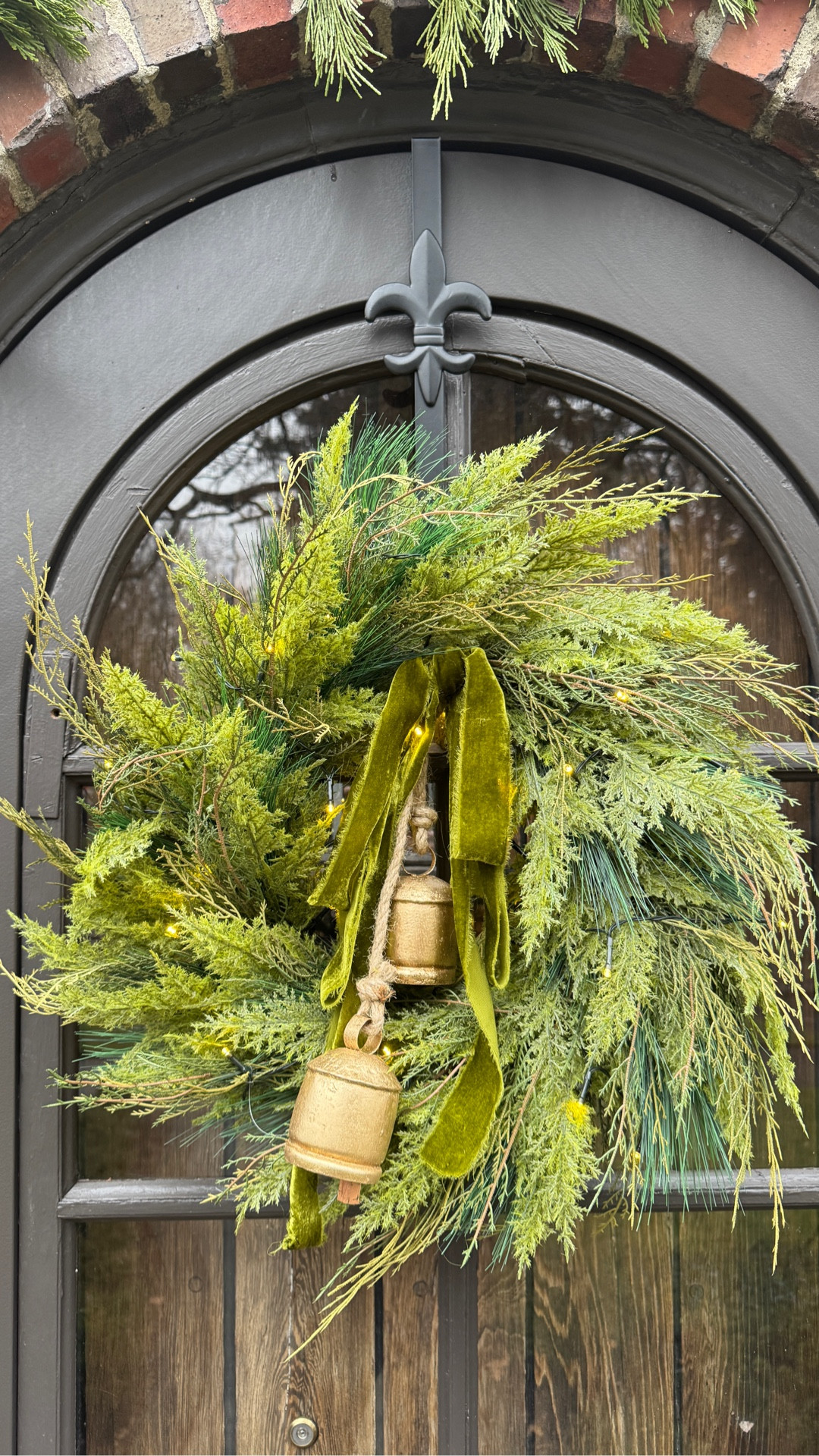 Loving how this DIY turned out! It took maybe 30 minutes to assemble , made it through a snowstorm and is ready for people to come a knockin.  

#LTKSeasonal #LTKHoliday