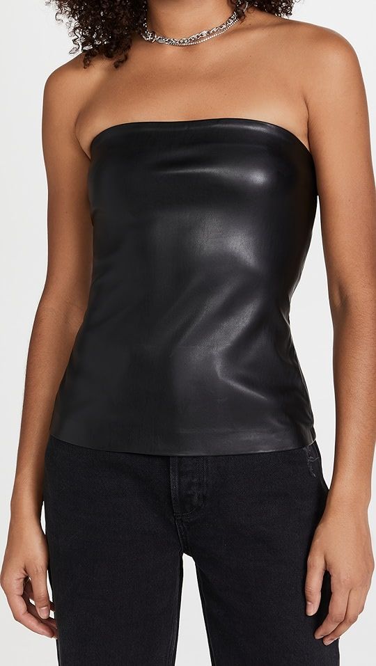 Faux Leather Tube Top | Shopbop