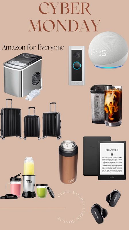 Amazon Cyber Monday Finds | Ice Maker | Kindle Paper White | Luggage for Everyone | Ring Doorbell | Alexa Echo | Gifts for Everyone 

#LTKGiftGuide #LTKCyberweek #LTKHoliday
