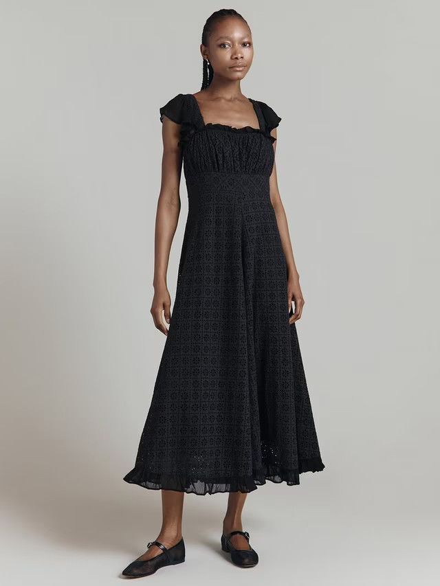 GhostFleurine Floral Cutwork Maxi Dress | John Lewis (UK)