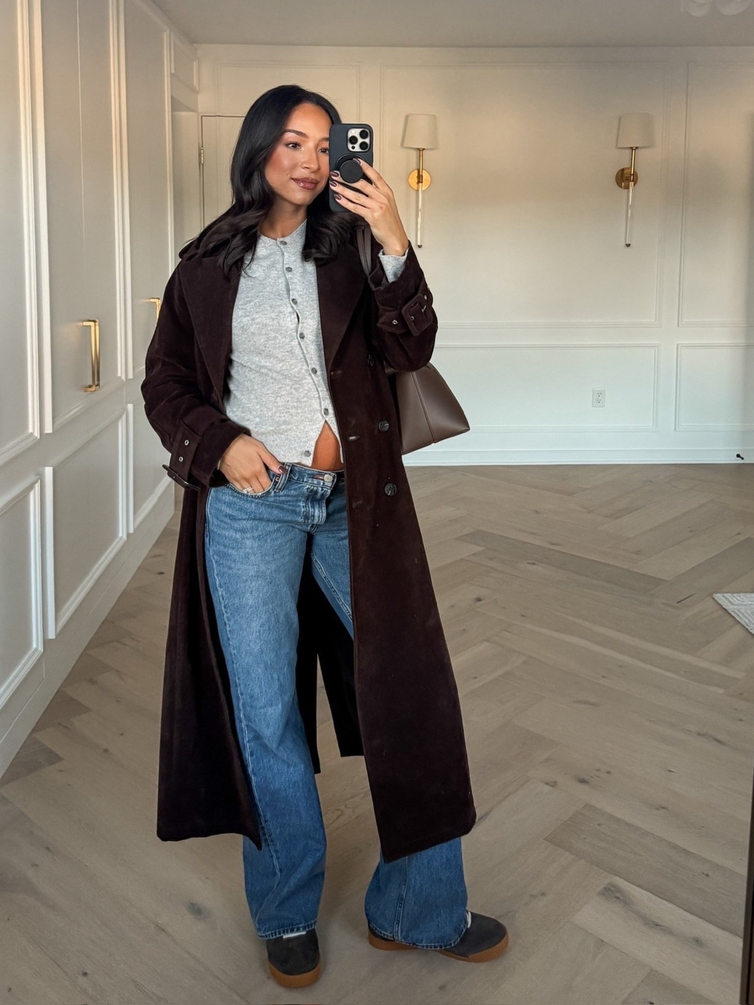 Bump friendly fall capsule wardrobe 🍂 wearing size S grey cardigan, size 29 jeans (sized up for the bump), size S suede trench coat, sneakers fit tts 

Fall outfit 
Fall fashion 
Fall essentials 
Closet staples 
Closet essentials
Outfit idea
Outfit inspo 
Denim

#LTKSeasonal #LTKBump #LTKStyleTip