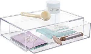 STORi Audrey Stackable Clear Plastic Organizer Drawer | 12-Inches Wide | Organize Eyeshadow Palet... | Amazon (US)