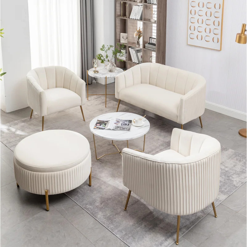 Mariantonietta 4 - Piece Velvet Living Room Set | Wayfair North America