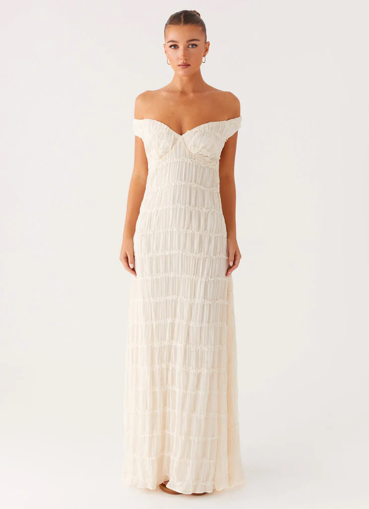 Embrace Maxi Dress - Ivory | Peppermayo (Global)
