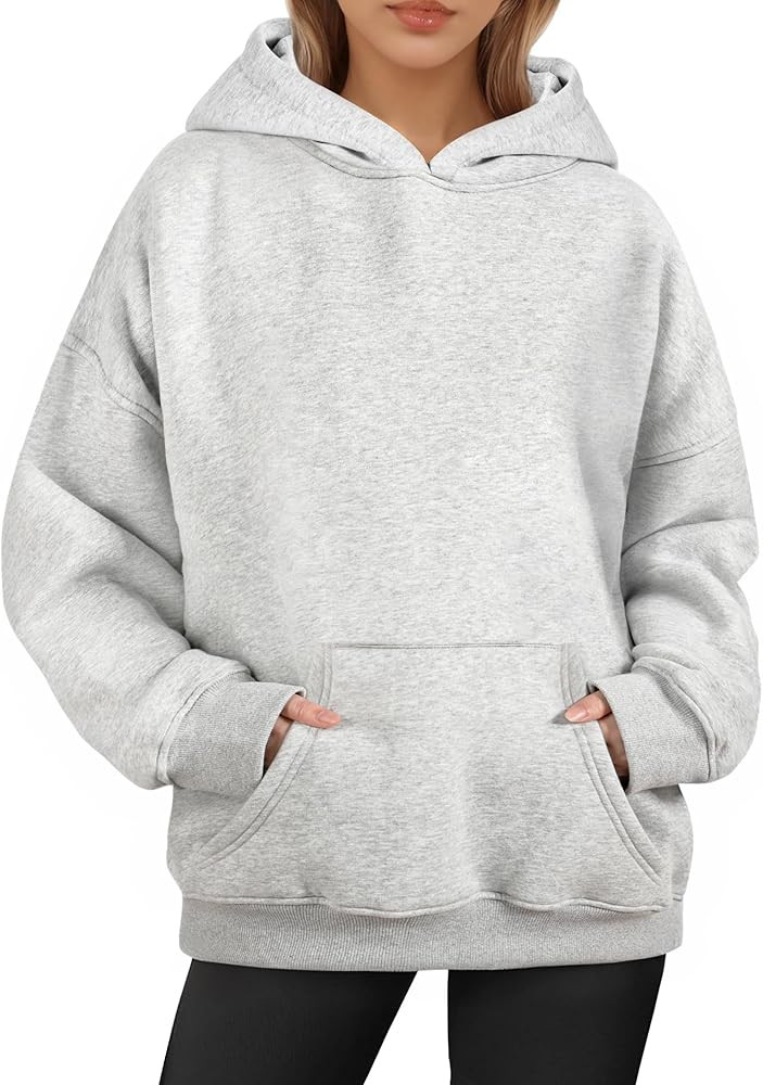 Oversized Hoodies for Women, Long Sleeve Fleece Womens Sweatshirt with Pocket Pullover Fall Outfi... | Amazon (US)