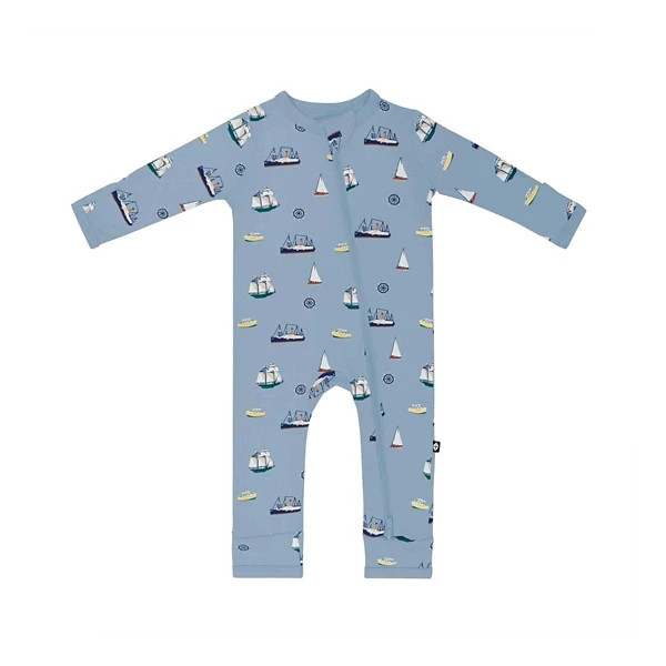 Kyte Baby Zippered Romper Baby 0/3 mo. Vintage Boats | Scheels
