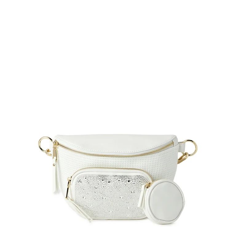 Madden NYC Women's Multi Belt Bag Fanny Pack  White - Walmart.com | Walmart (US)