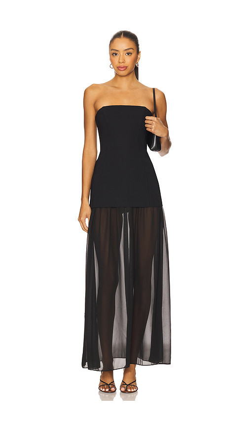 Amanda Uprichard x REVOLVE Linda Dress in Black. Size S. Also in L, XS. | Revolve Clothing (Global)