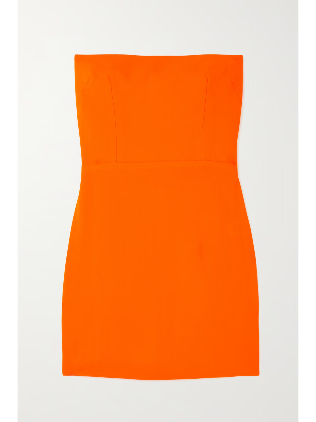 Alex Perry - Lux Strapless Crepe Mini Dress - Orange | NET-A-PORTER (US)