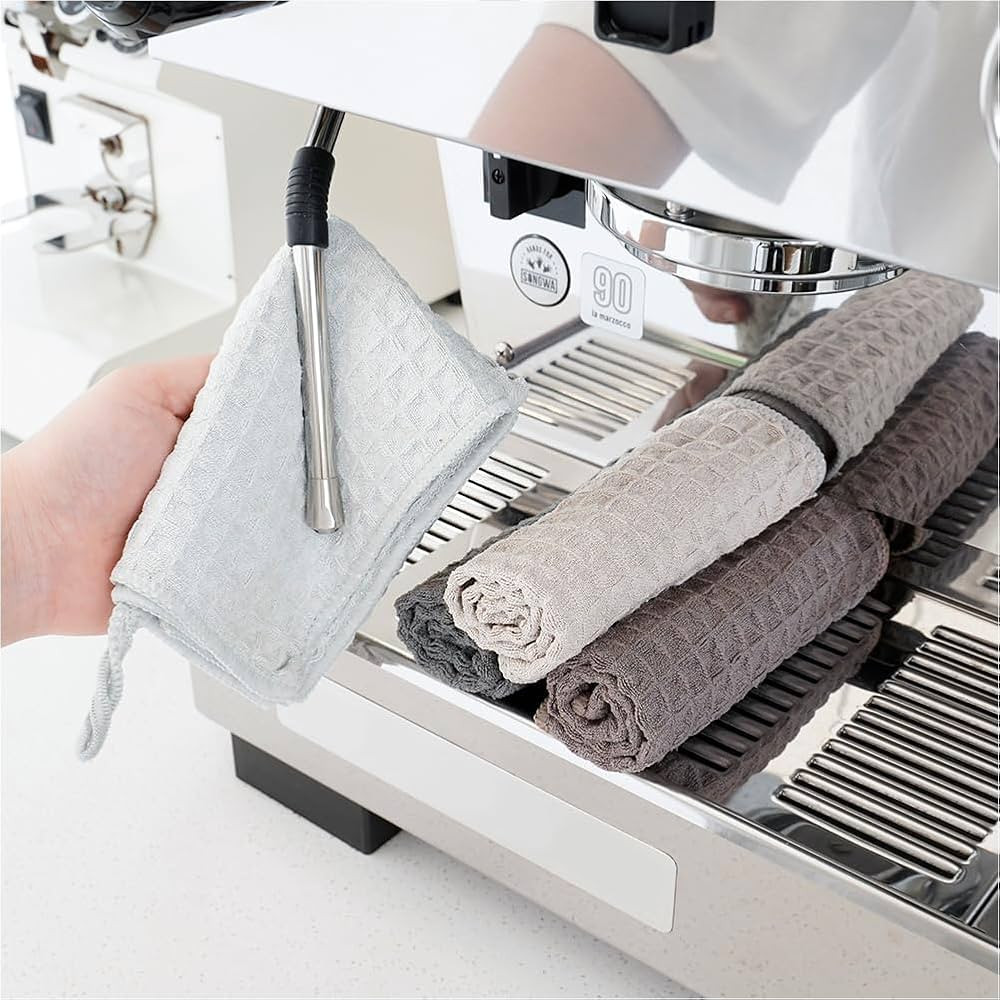 watchget Barista Microfiber Cloths - 4 Pack (12"x12") Professional Cleaning Towels for Espresso M... | Amazon (US)