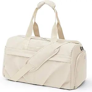 Gym Bag for Women Men with Shoe Compartment, Sport Duffel Bag, Waterproof Travel Weekender Overni... | Amazon (US)