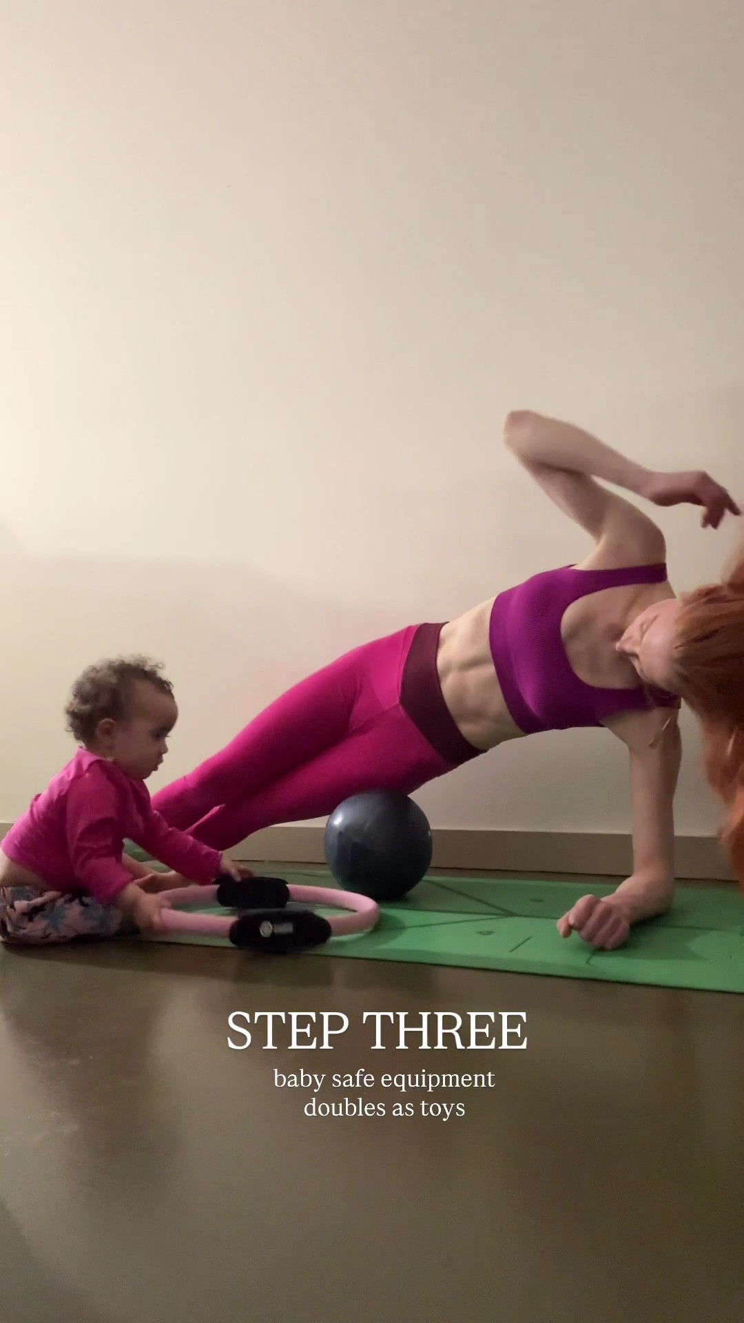 Workout with my 11 month old 

#LTKmomlife #LTKBaby #LTKselfcare