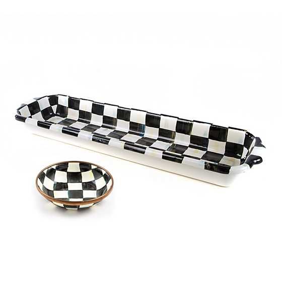 Courtly Check Baguette Dish & Dipping Bowl Set | MacKenzie-Childs