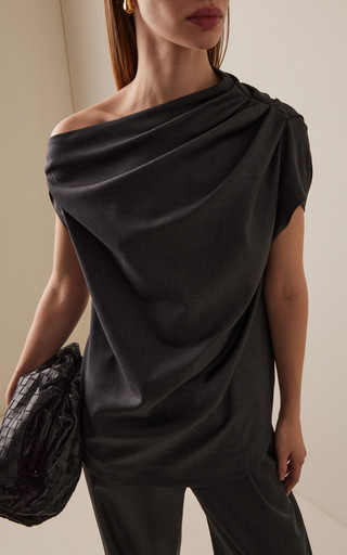 Lyra Draped Wool Top | Moda Operandi (Global)