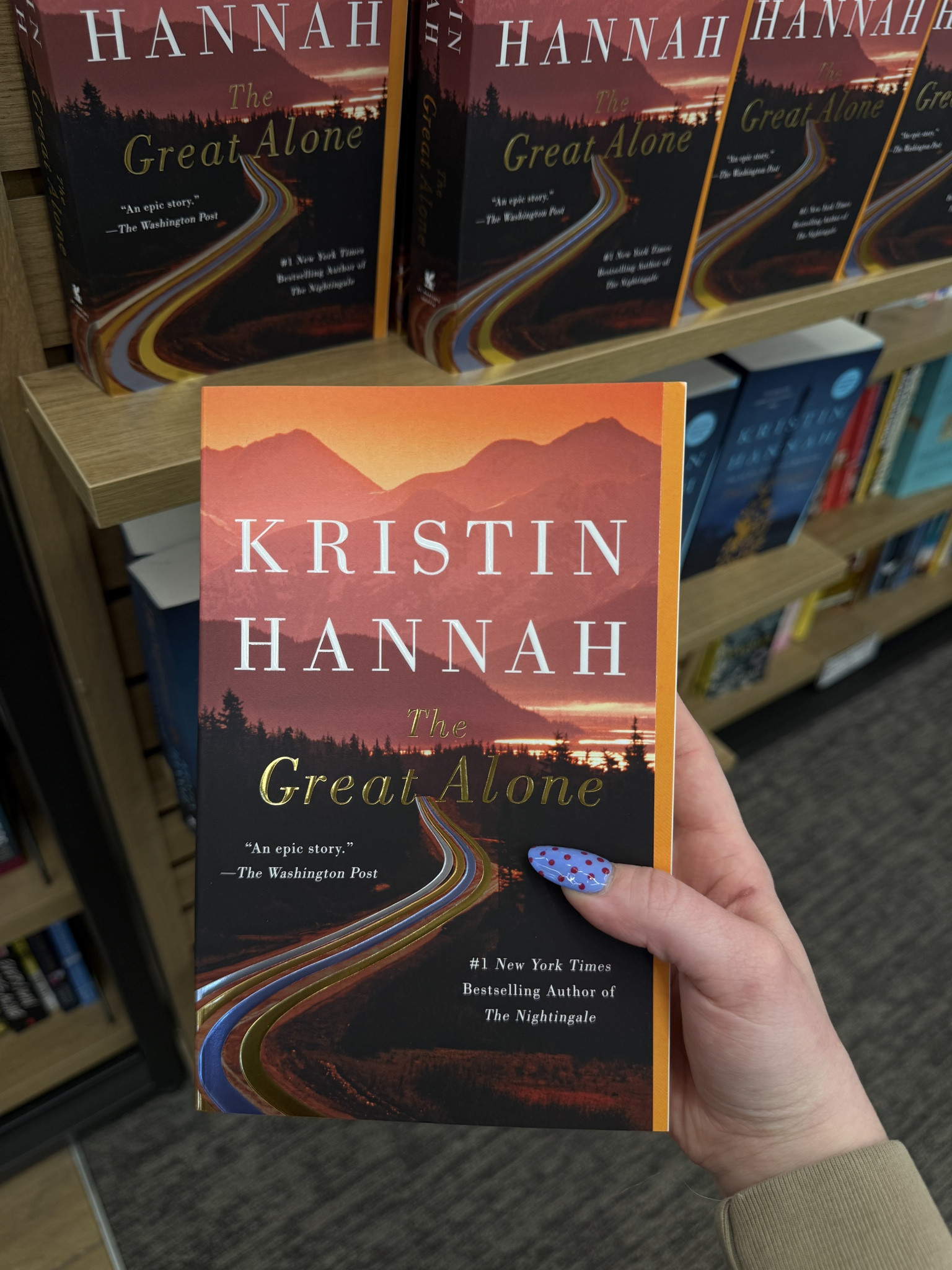 Adding The Great Alone by Kristin Hannah to my TBR after hearing incredible things about it. If it’s anything like The Nightingale, I know it’s going to be unforgettable.
#LTKbooks #KristinHannah #HistoricalFiction #BookRecommendations #TBR #thegreatalone #booktok

#LTKdayinmylife #LTKSpringSale #LTKHome