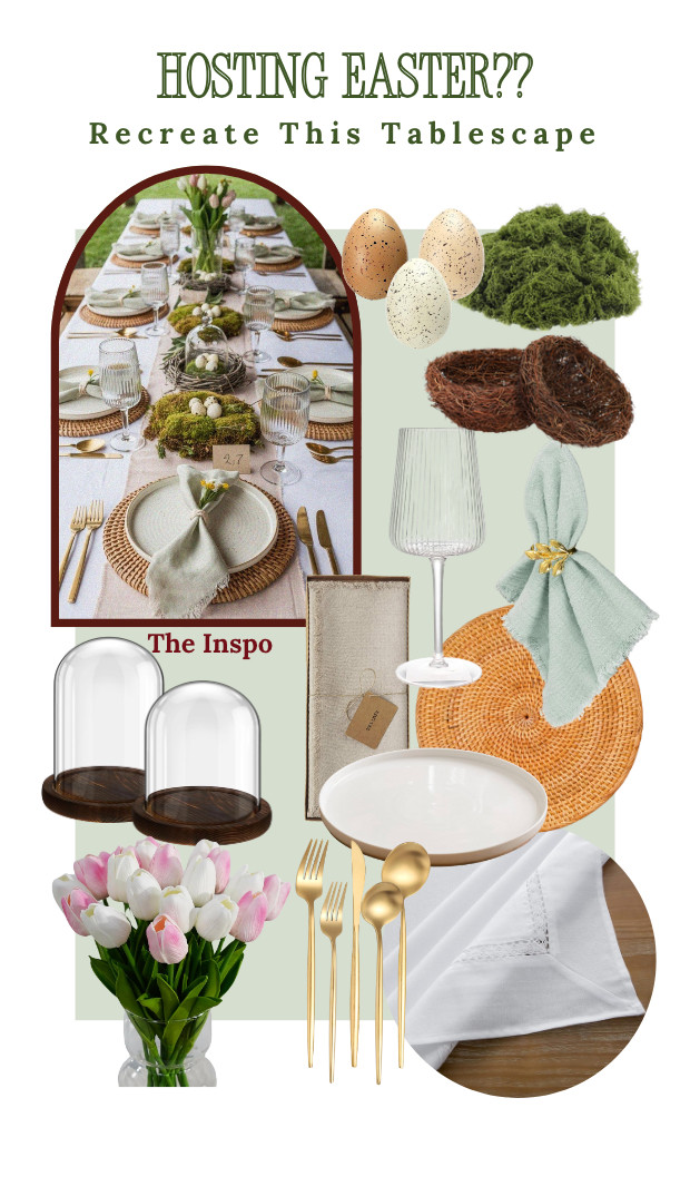 
Recreate this Tablescape for Easter! Love the touches of nature!! 

 #LTKSeasonal #LTKHome #LTKSaleAlert
