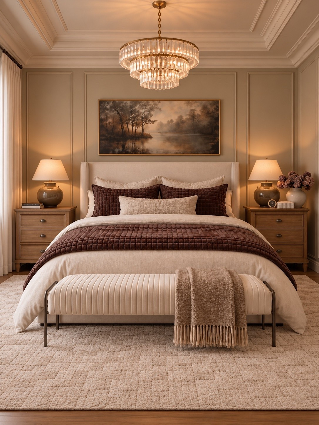 Cozy Bedroom Layers 🤎
This is exactly how I want a bedroom to feel for fall—warm, layered + cozy without adding a lot of seasonal decor. The chocolate brown bedding adds so much richness against the creamy neutrals, and the lighting makes everything feel extra cozy. Linking everything to recreate the look! ✨

#LTKHome #LTKSeasonal