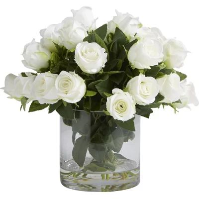 Faux White Rose | Wayfair North America