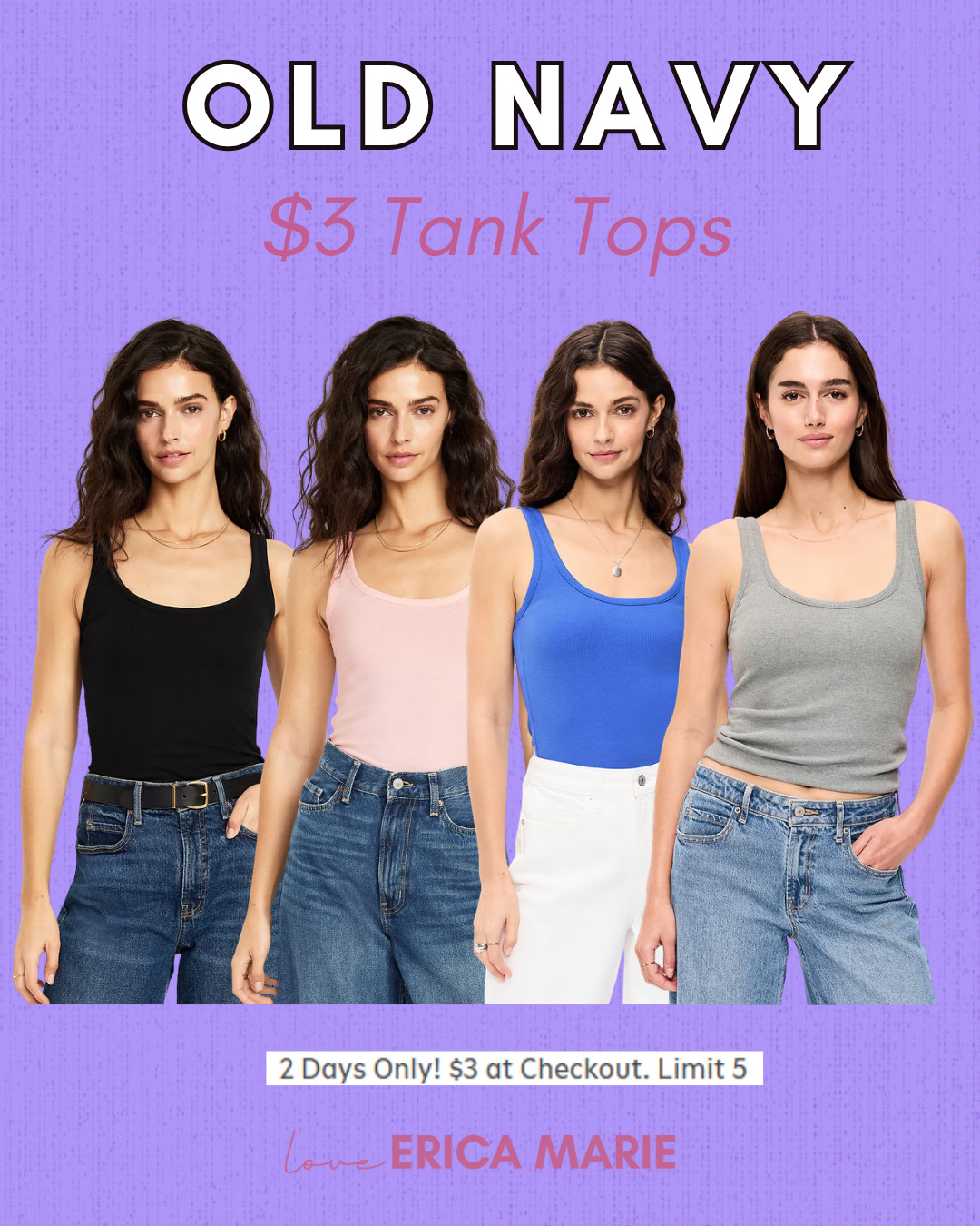 These tank tops are a must-have for your warm-weather wardrobe. They are soft, flattering, and come in the cutest colors. You can dress them up with a denim jacket or keep it casual with shorts. 

 #LTKootd #LTKSaleAlert