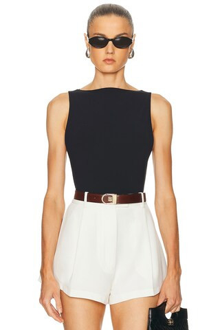 EAVES Rian Bodysuit in Black | FWRD 