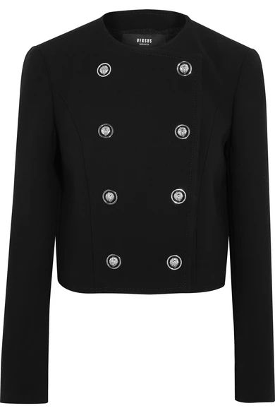 Versus Versace - Double-breasted Cady Jacket - Black | NET-A-PORTER (US)