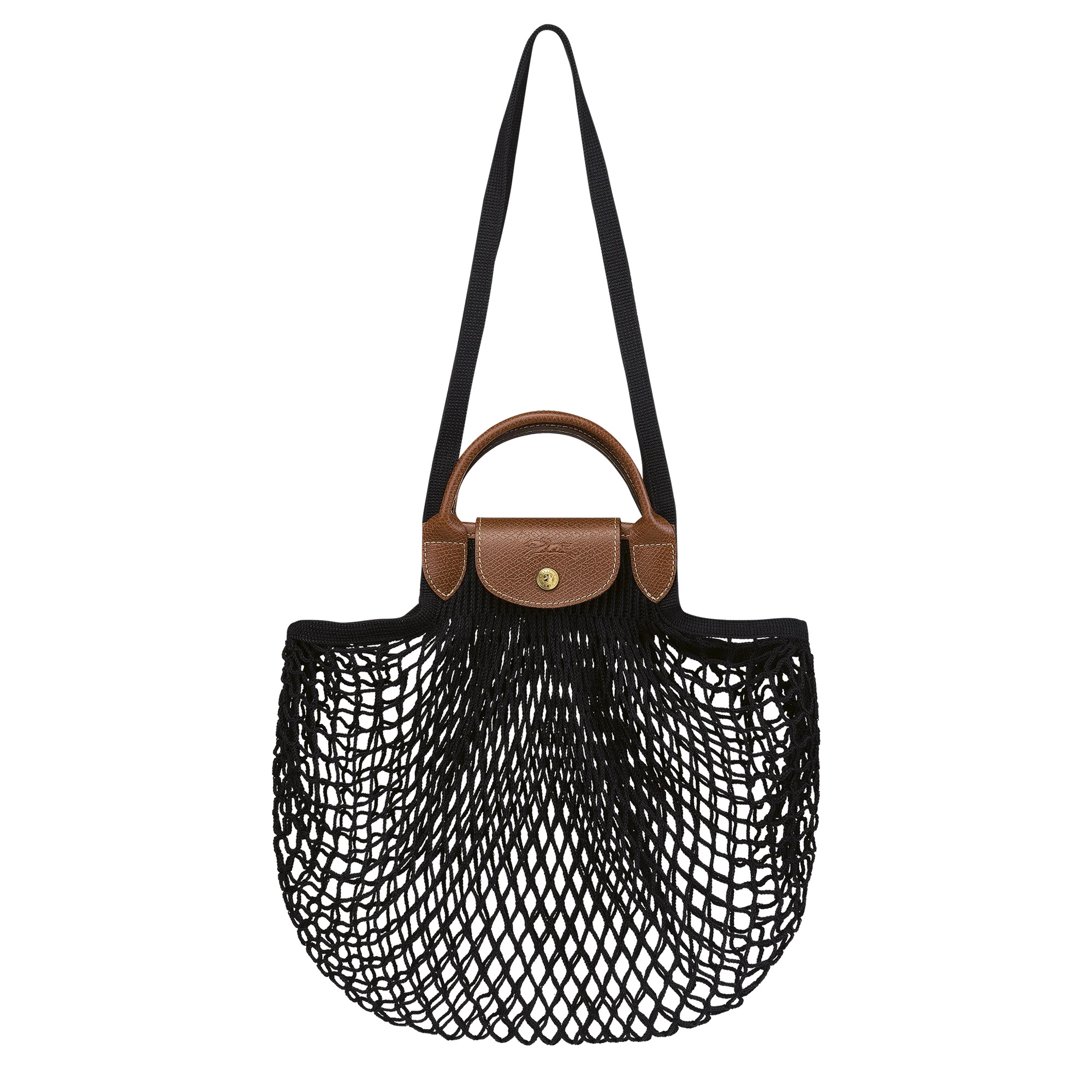 Le Pliage Filet L Mesh bag Black - Canvas | Longchamp US | Longchamp