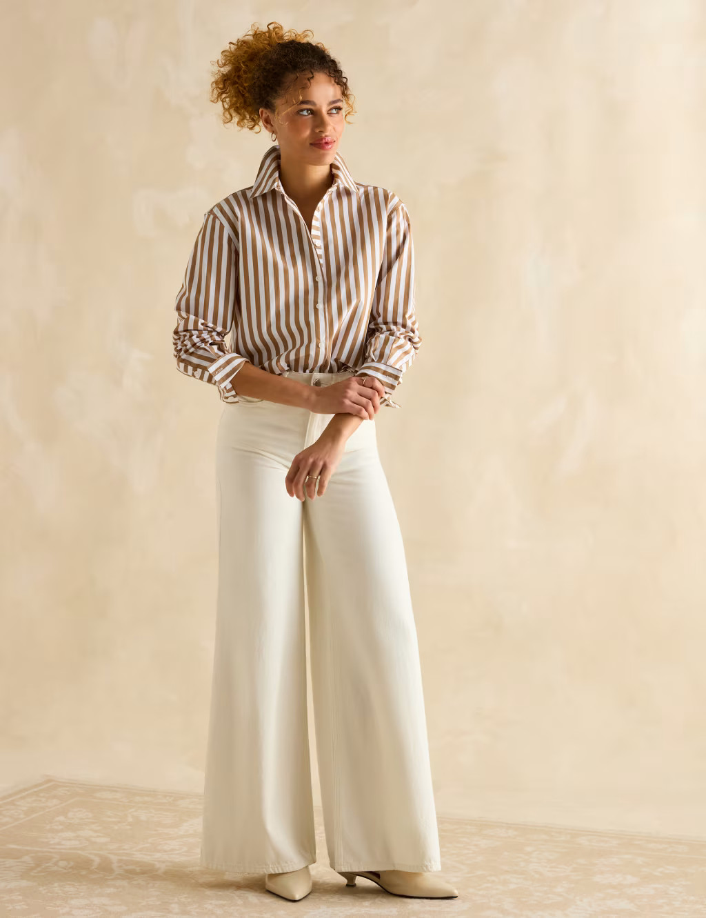 Pure Cotton Striped Relaxed Shirt | Marks & Spencer (UK)