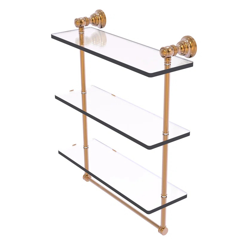 Freyja Triple Glass Wall Shelf | Wayfair North America