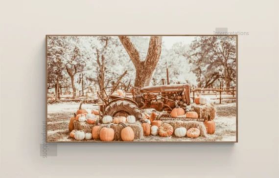 Samsung Frame TV Art Farmhouse Fall Artwork for Tv Screen - Etsy | Etsy (US)