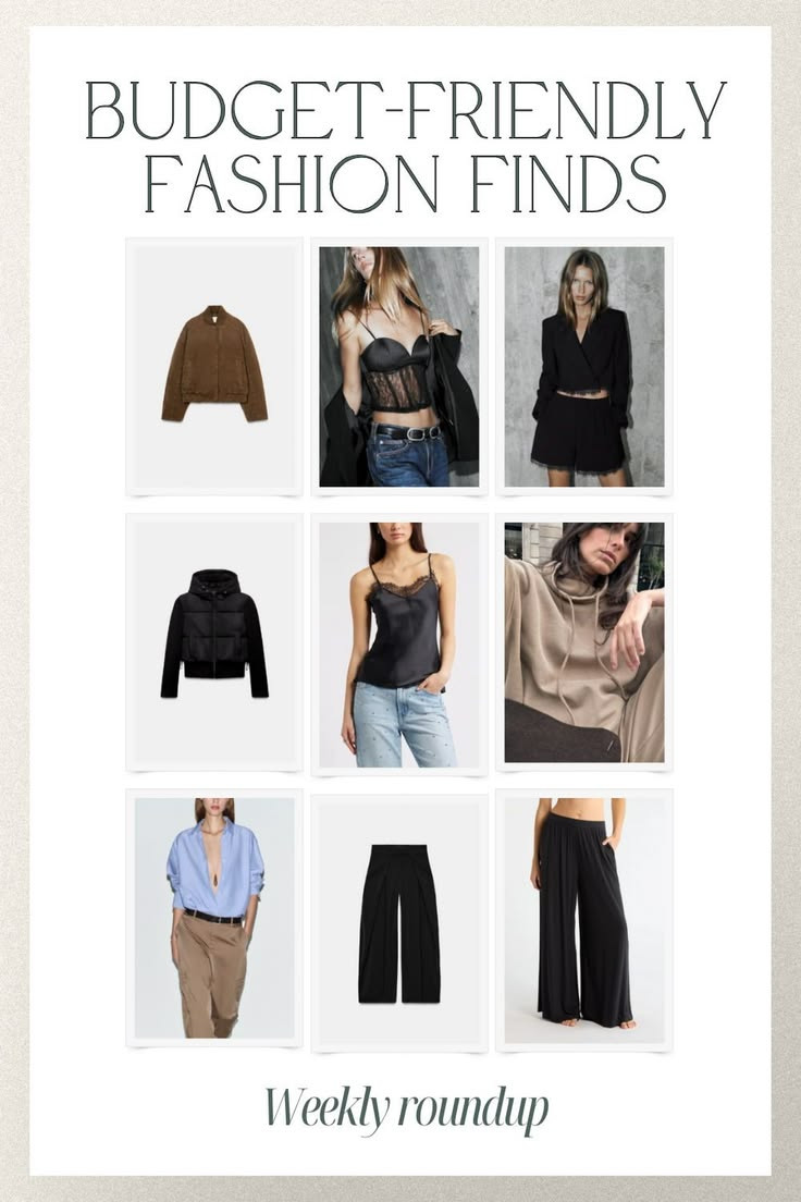 Budget-Friendly Fashion Finds 🤍 

 