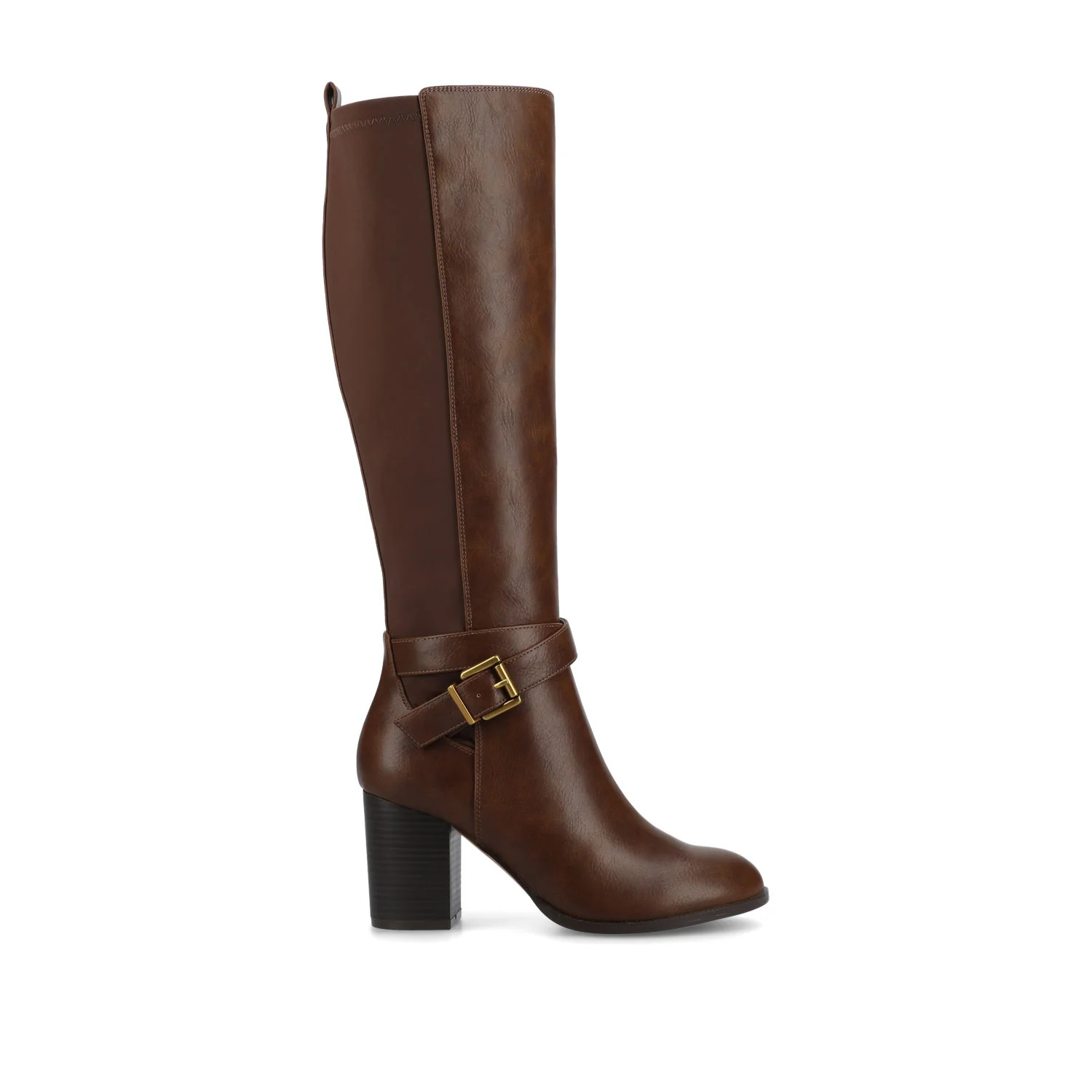 AVALONN KNEE HIGH DRESS BOOTS - Chocolate | Journee Collection