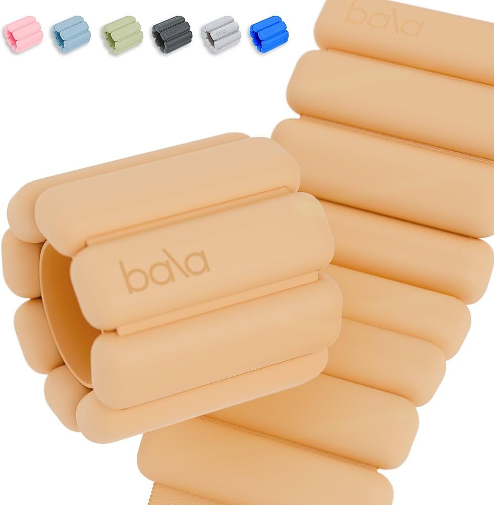 Bala Bangles Wrist & Ankle Weights for Women & Men - Adjustable Silicone Weighted Bracelet Set fo... | Amazon (US)