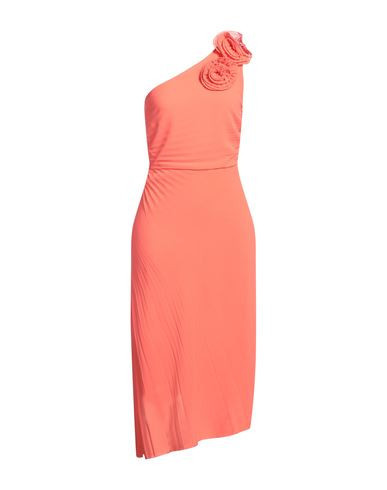 Kaos Woman Midi dress Coral Size 4 Polyester | YOOX (US)
