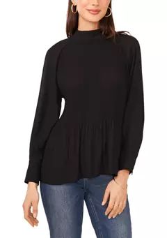 Vince Camuto Women's Tie Back Pleated Solid Blouse | Belk