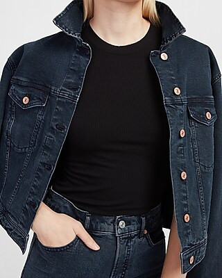 Ribbed Elbow Sleeve Fitted Tee | Express