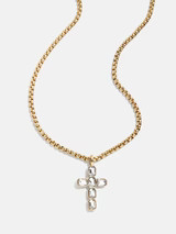 Mara Cross Necklace - Bezel Cross | BaubleBar (US)