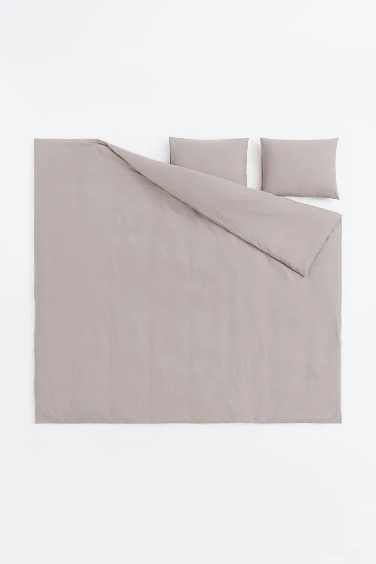 Cotton King/Queen Duvet Cover Set - White - Home All | H&M US | H&M (US + CA)