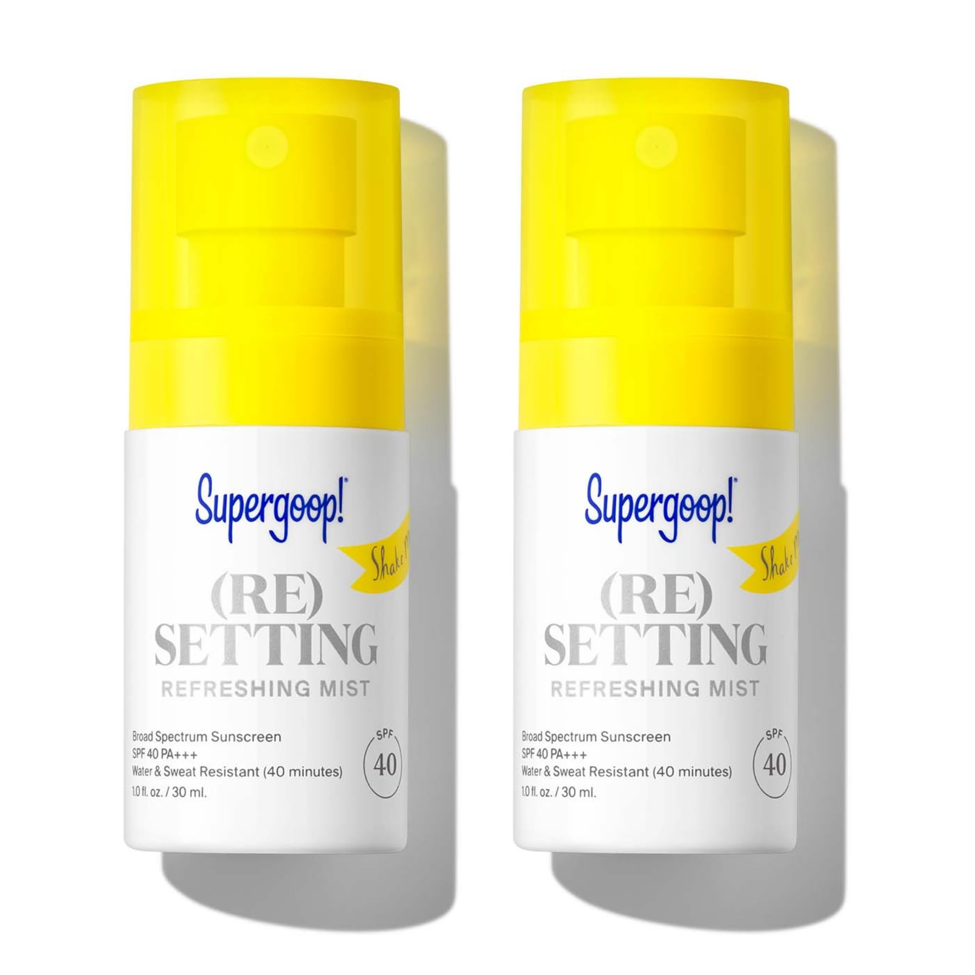 Supergoop! Re setting Refreshing Facial Mist SPF 40, 1 fl oz, Pack of 2 | Amazon (US)